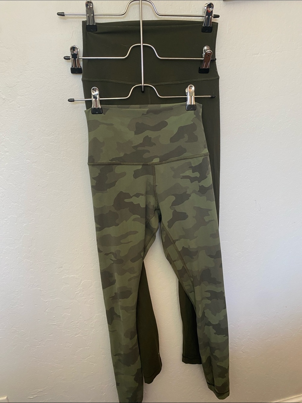 lululemon athletica Olive Camo & Solid Olive High-Waist Leggings 2 pack
